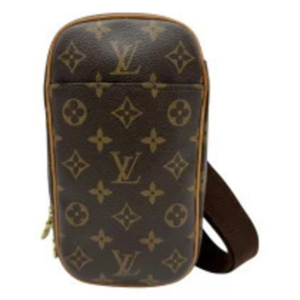 Louis Vuitton Pochette Gange Brown Monogram Leather Body Bag